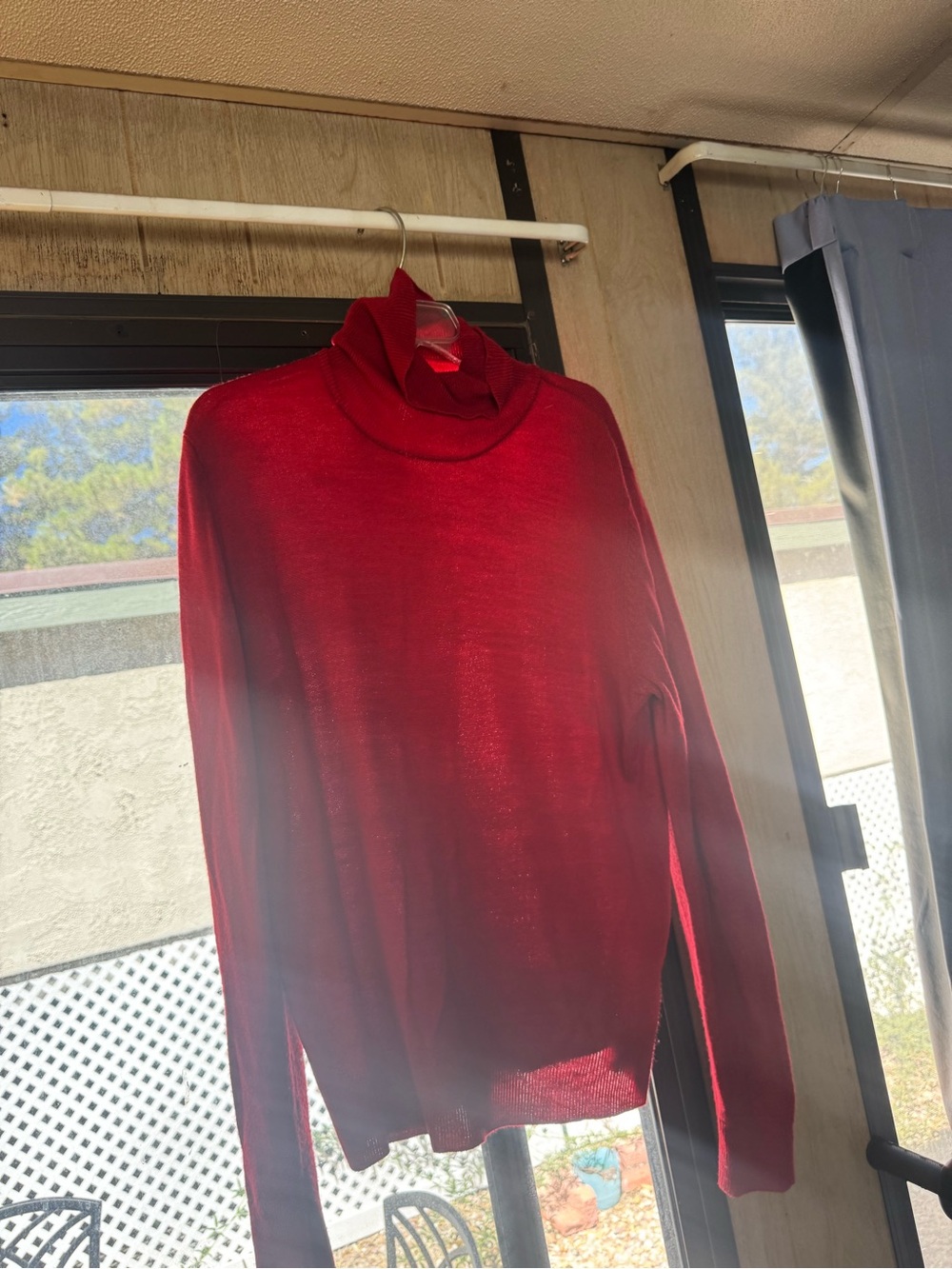 Men’s Red Turtleneck Sweater